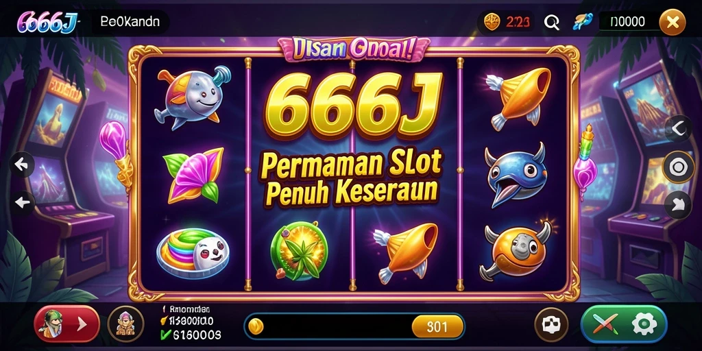 Screenshot gameplay menunjukkan keseruan permainan Slot di 666J.