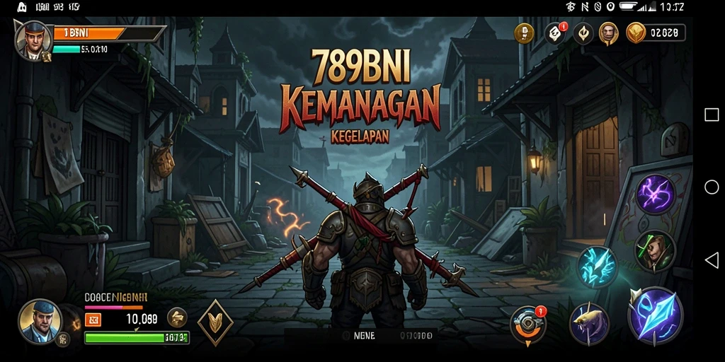 Screenshot gameplay 789BNI menampilkan suasana horor yang mencekam.