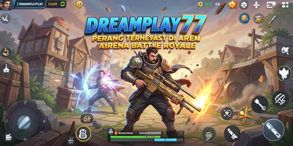 Gameplay seru di arena Battle Royale penuh strategi.