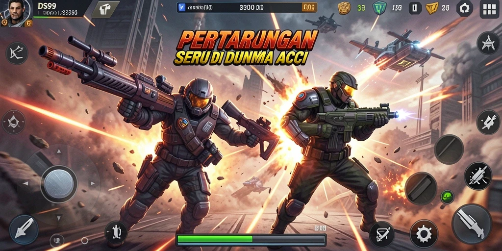 Gameplay seru dan mendebarkan di DS99.