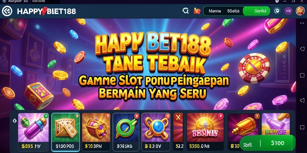 Tampilan gameplay yang seru dan menarik di aplikasi Slot.