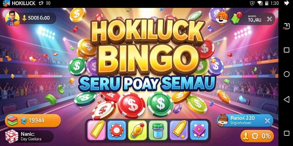 Tangkapan layar HOKILUCK menampilkan gameplay seru Bingo yang menyenangkan.