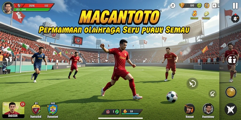 Tampilan menarik dari gameplay <strong>MACANTOTO</strong> yang penuh aksi olahraga.