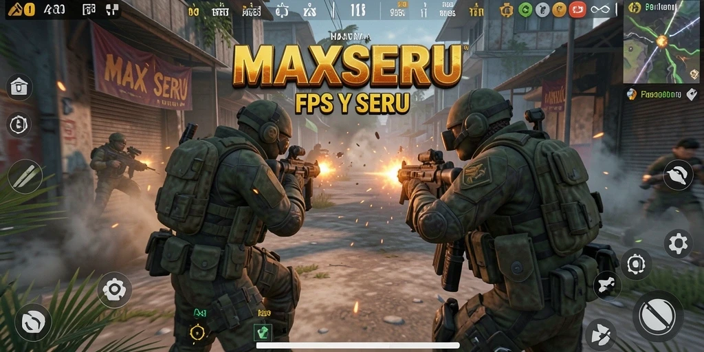 Gameplay MAXSERU yang seru dan mendebarkan dalam pertempuran FPS.