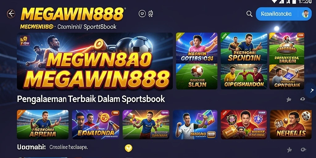 Screenshot gameplay MEGAWIN888 menampilkan antarmuka taruhan yang menarik.