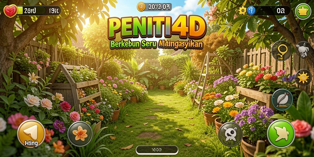 Screenshot gameplay PENITI4D dengan aktivitas bertani yang menyenangkan.