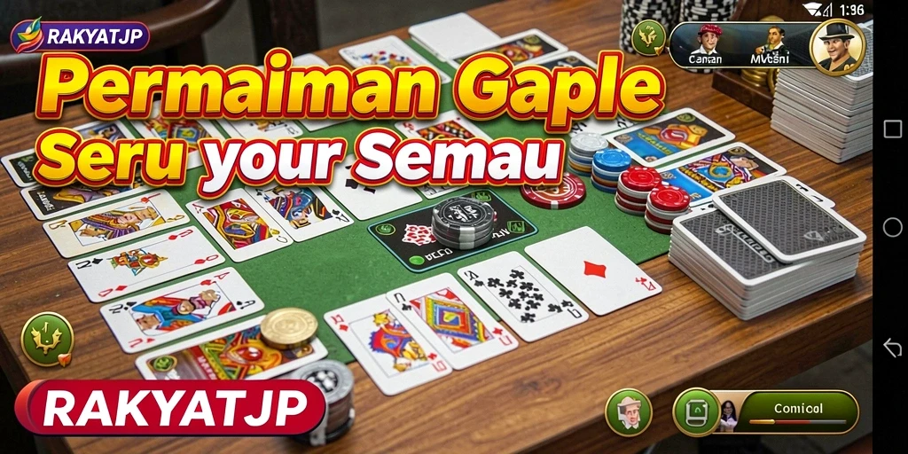 Tampilan gameplay RAKYATJP yang seru dan interaktif.