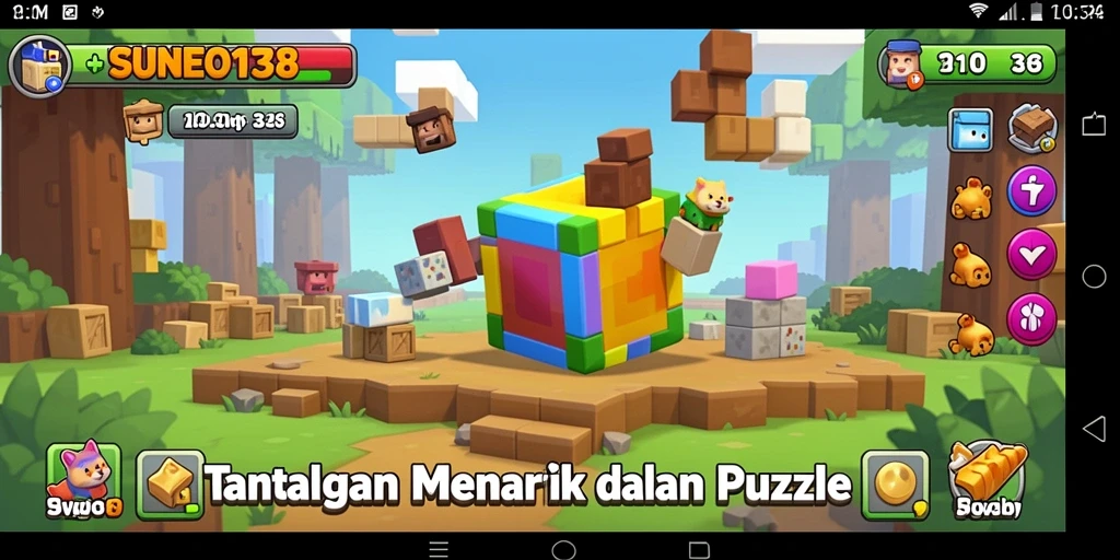 Tampilan gameplay menarik dari SUNEO138 dengan berbagai tantangan puzzle.