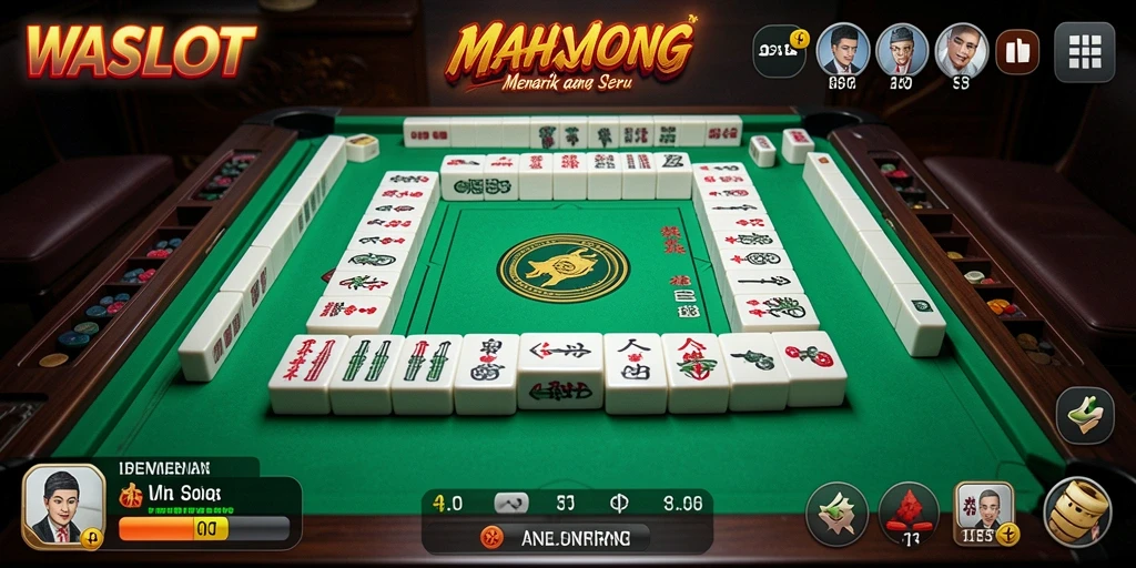 Screenshot gameplay WASLOT yang menampilkan keseruan Mahjong.